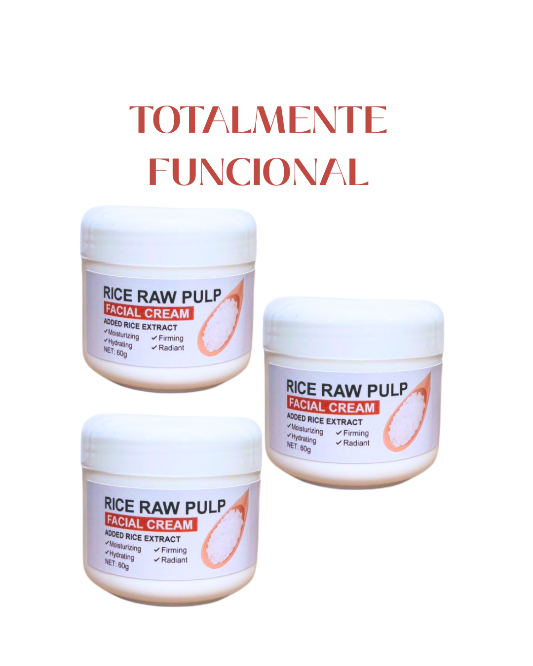 (3x) Crema restauradora de arroz